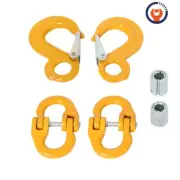 7/8mm Hammerlock+ 6mm Eye Sling Hook Chain Caravan Trailer connecting Extend
