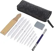 Professional Sketching Drawing Kit 19pcs Set Eraser Pencils for Smooth Lines Blending Shadow Effects