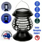 Solar Mosquito Killer Lamp Fly Trap Zapper Catcher Bug Insect Outdoor AU~
