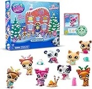 Littlest Pet Shop Advent Calendar Christmas 2024, Littlest Pet Shop Toy LPS Gen 7, 2024 Christmas Advent Toy Calendar, with 24 Authentic Figures, Girls, Boys, Kidult