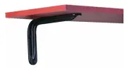 Knape & Vogt Decorative Shelf L Bracket Durable Black, 6 Inches Black 1 pack NEW