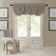 Elrene Home Fashions All Seasons Blackout Waterfall Valance, 52 x 36