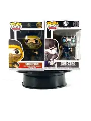 DYNAMITE-DUO: Funko Pop-Mortal Kombat, Scorpion #1055 & Subzero#251, NEW
