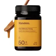Manukora Raw Manuka Honey, MGO 50+, New Zealand 17.5 Ounce (Pack of 1)