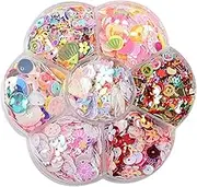 GSHLLO 35G Multi Color Sequins Assorted Craft Sequins with Plastic Storage Box for Embellishment