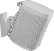 Sanus Adjustable Speaker Wall Mount Designed for SONOS ONE, Play:1 & Play:3 - Single (White)
