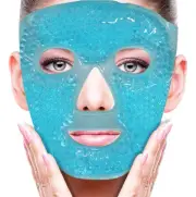 Cold Face Eye Mask Ice Pack Reduce Face Puff, Dark Circles, Gel Beads Hot Hea...
