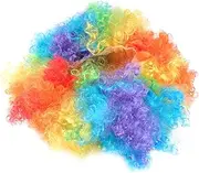 WRITWAA Large Afro Wig Clown Headgear Wig Easy to Wear Remove Great for Carnival
