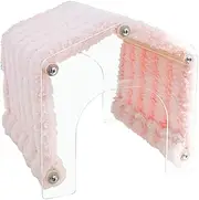 Yajuyi Transparent Guinea Pig Hideout Bed with Detachable Elements and Cozy Space for Small Pets, Pink