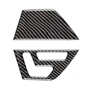2 Pcs Car Front Door Seat Adjustment Frame Carbon Fiber Decorative Sticker For Mercedes-Benz W204