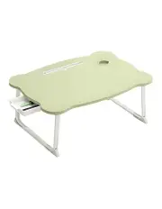 [SOGA] Folding Mini Desk With Mini Drawer and Cup-Holder in Green