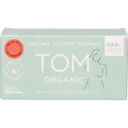 Tom Organic Cotton Tampons Regular 32 Pack