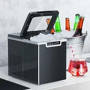 LED Display Shape Automatic Refrigerators Freezers Household Ice Making Machine for Bar