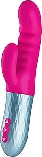 Femme Funn Essenza G-Spot Clitoral Thrusting Rabbit Silicone Vibrator, Pink