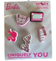 Barbie Crocs Jibbitz Charms 5 pc SET NEW Genuine Crocs decor shoes