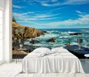 3D Beach Landscape 98RAI00 Wallpaper Mural Self-adhesive Kathy Barefield Honey