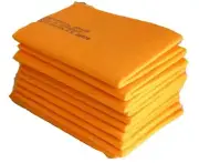 2 New Orange Synthetic Fast Drying Absorbing Chamois Shammy Towel Cloth 27 x 19