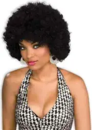 Clown Wig Afro Circus Retro Disco Halloween Adult Costume Accessory 10 COLORS