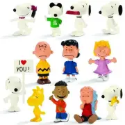 SCHLEICH PEANUTS FIGURE PVC DISPLAY 36 PIECES SNOOPY CHARLIE BROWN NEW SEALED