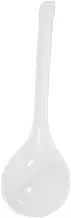 Cabilock Ramen Pho Soup Spoon Long Handle Porcelain Soup Ladle Japanese Style Dishwasher Safe for Chinese Japanese Asian Dishes