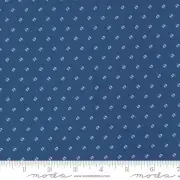 Hollyhocks and Roses Seed Dots Blue by Bunny Hill Designs for Moda 1/2 Yard
