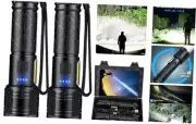 Rechargeable LED Flashlights 990000 High Lumens 2 Pack, Super Bright Flash