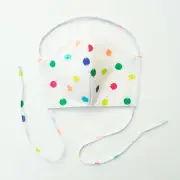 Face mask handmade masks cotton adult 3 layers fabric multicoloured white