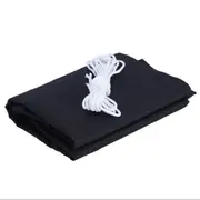 Black Waterproof Sunshade Sail 100% Polyester Sun Sail Outdoor Awnings Garden Canopy Shade Sail Pergola Swimming Pool Awning