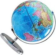 World Map Globe 20 Led Illuminated Terrestrial Globe for Boys and Girls Educational Boys and Girls' Learning Toy with Stand