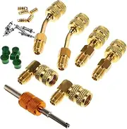 NOLITOY 1Set Conversion Adapter Kit with Core Remover for Systems Durable Mini Split Tools for Air Conditioning Repairs Fit and Standard Compliance