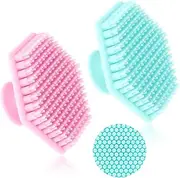 Oruola Silicone Facial Scrubber, Silicone Body Scrubber for Men, Facial Scrubber, Soft Silicone, Manual Facial Cleansing Brushes for All Skin Types, Silicone Shower Scrubber, Easier