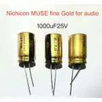 電解電容器日本NICHCON GOLD FOR AUDIO 1000UF25V