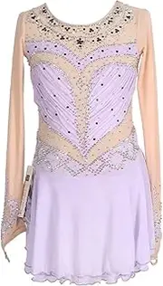 [Zagitova] Long Sleeved Figure Skating Dress Women's Dance Dresses Roller Skating Dancewear Costume for Competition