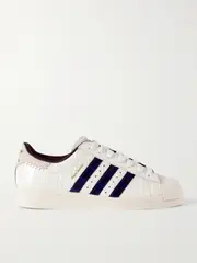 [adidas Originals] adidas Originals - + Wales Bonner Superstar Croc-effect Leather Sneakers - Off-white - UK 5.5 UK 5.5 Off-white