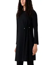 Emporio Armani Hardware Embellished Long Sleeve Tunic Dress