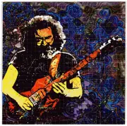 GratefuI Dead Jerry Garcia Blotter Art Perforated Sheet Paper Psychedelic 7.5"