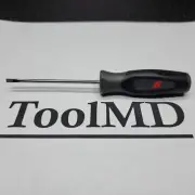 Snap-on Tools USA NEW DARK TITANIUM 1/8" Flat Head Mini-Tip Screwdriver SGD304B