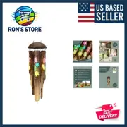 Elegant Bamboo Wind Chimes - Handcrafted with Deep Tones, Perfect for Home Decor