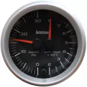 Autotecnica dual boost gauge black for Nissan Navara D23 NP300 YS23DDT 2.3 CRD (for: Nissan)
