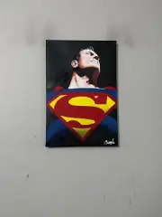 Superman Clark Kent 12" x 18" Pop Art Painting Chris Cargill