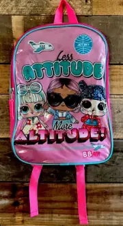 LOL Surprise Jet Set Girls Backpack 15 X 13 Multicolors “Less/More Attitude” NWT