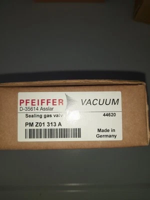 1 pcs. Pfeiffer Vacuum Sealing Gas Valve 'PM Z01 313 A' Warrenty NEW