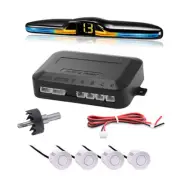 4PCS Parking Sensors LED Car Backup Reverse Rear Radar System Alert Alarm Kit (for: MG)