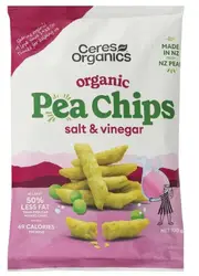 2 x Ceres Organics Pea Chips Salt & Vinegar 100g