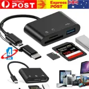 Multifunctional Card Reader USB Micro Adapter SD TF High-Speed Data Transfer