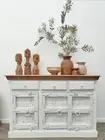 Recycled Timber Indian Antique Door Sideboard Buffet Boho Chic Storage Statement
