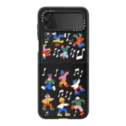 Galaxy Z Flip4 Impact Hinge Case Holiday Dance Party by Katie Benn