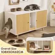 Cat Litter Box Enclosure Pet Bed House Hidden Side Console Table Hallway 3 In 1