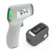 Vandelay Oximeter & Infrared Thermometer Combo (Grey)