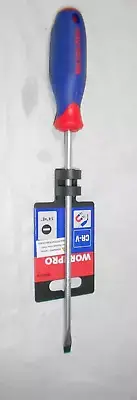 WORKPRO W021015 Screw Driver Chrome-Vanadium CR-V Magnetic Tips 8" Standard